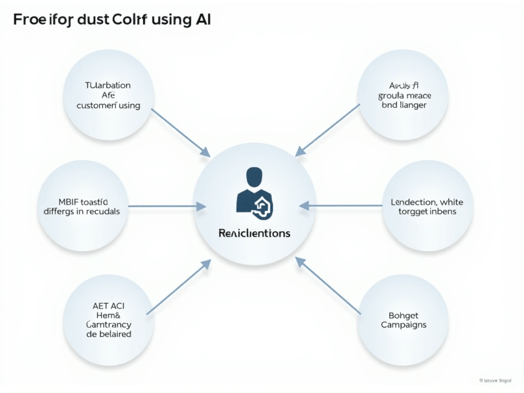 A detailed chart showing how to group customers using AI, from collecting data to running targeted campaigns.