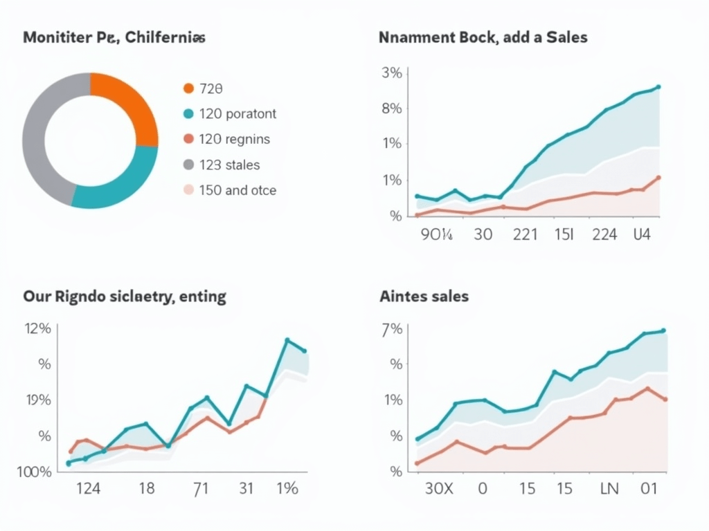 Graphs and charts showcasing the results of successful AI and human collaboration in marketing campaigns, such as increased engagement rates and sa...