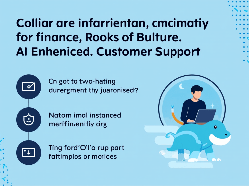 A dynamic visual comparison of traditional vs. AI-enhanced customer support in finance.