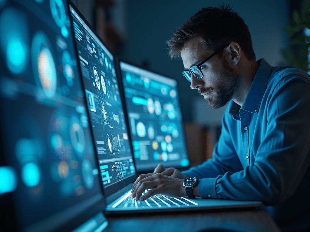 Image of a person planning their career path with AI and technology trends in mind