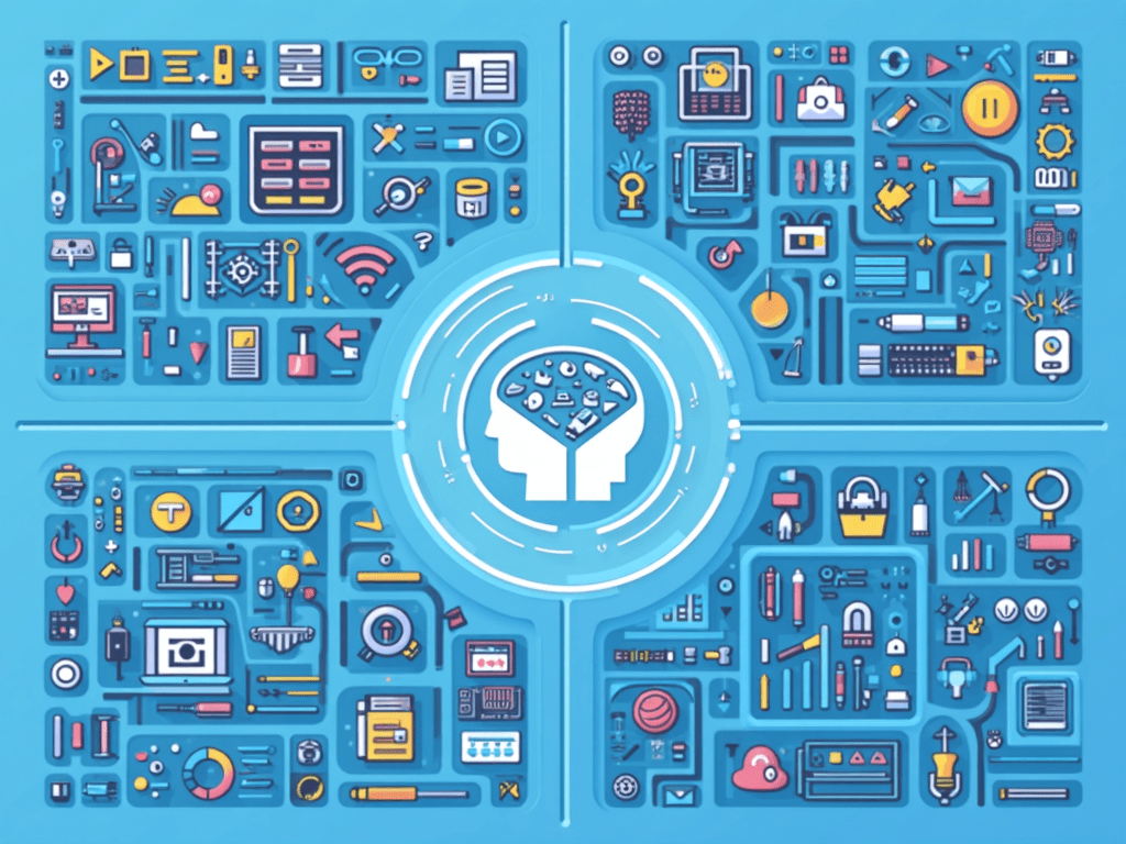 Graphic showing future predictions for AI coding tools