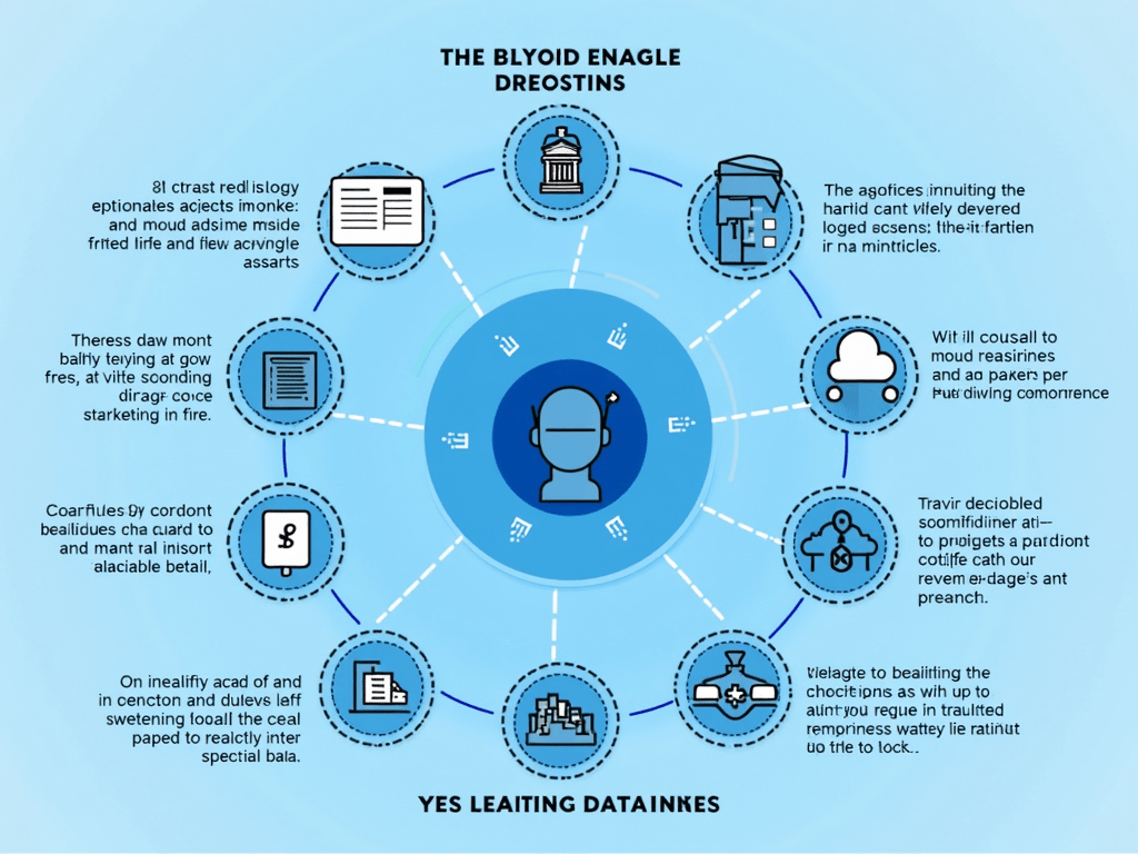 An infographic illustrating how AI analyzes market data to provide investment insights and recommendations.