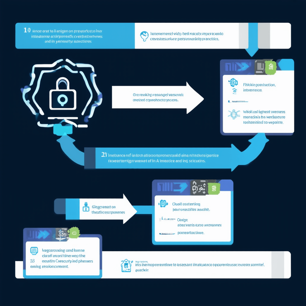 Create an infographic that visualizes the process of integrating AI into existing cybersecurity practices, highlighting - AI-Powered Cybersecurity: Fighting Digital Threats
