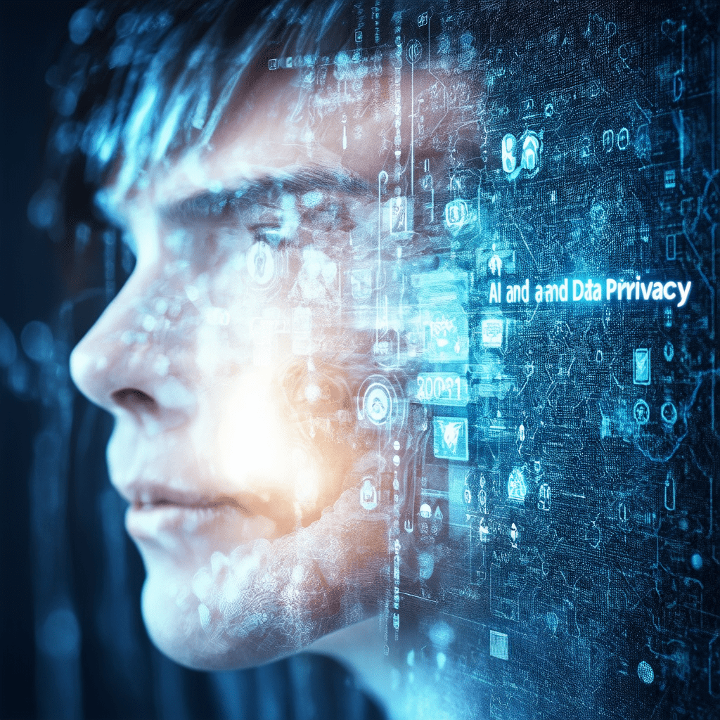 A focused, high-quality image representing the core concept of 'AI and Data Privacy'. - AI and Data Privacy: What You Need to Know