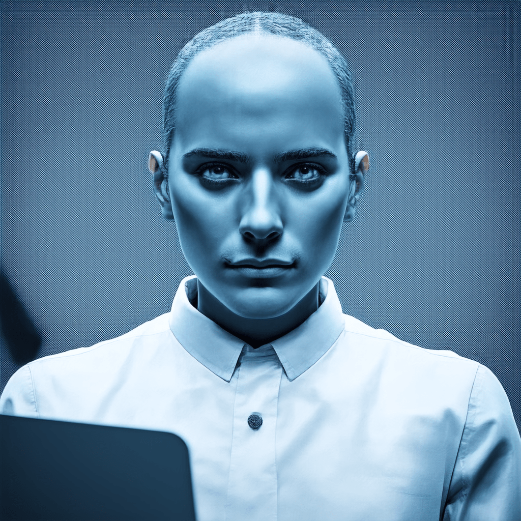 A focused, high-quality image representing the core concept of 'AI and the Future of Work'. - AI and the Future of Work: What Jobs Are Safe?