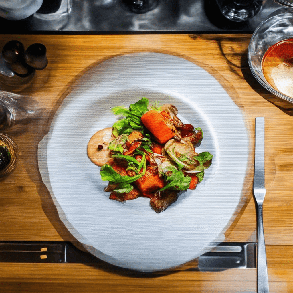 A focused, high-quality image representing the core concept of 'AI in Culinary Arts'. - AI in Culinary Arts: Revolutionizing Cooking and Flavour Innovation