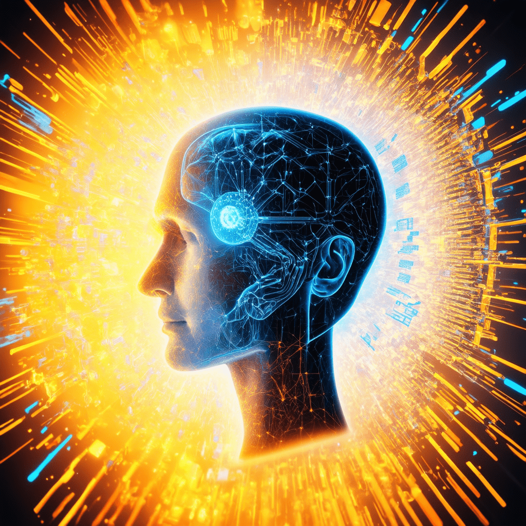 A focused, high-quality image representing the core concept of 'AI vs Human Creativity'. - AI vs Human Creativity: Can AI Replace Marketers?