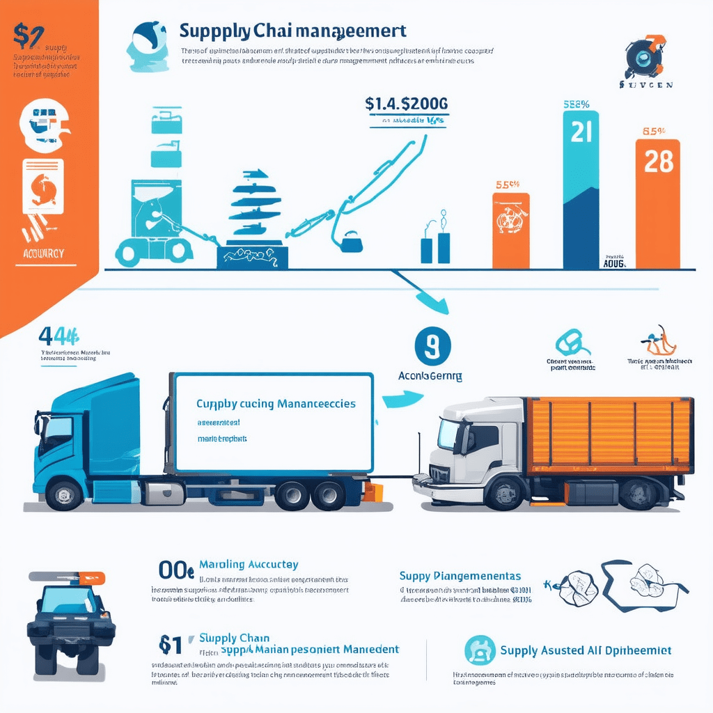 Design an infographic that visually compares traditional supply chain management practices with AI-driven practices, hig - How AI is Optimizing Supply Chain Management