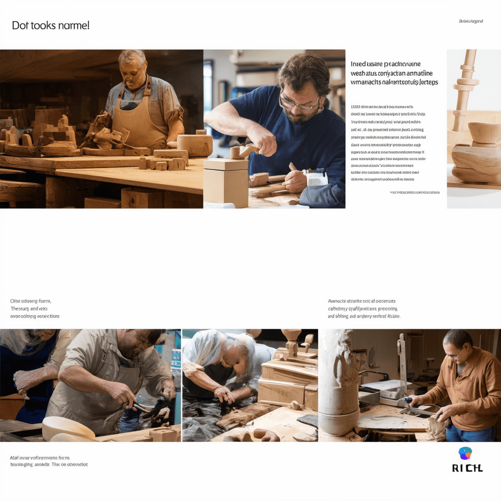 Design an engaging image showcasing artisans from various disciplines working with AI tools, highlighting the diversity - The Intersection of AI and Traditional Crafting: A New Era of Artisanal Innovation