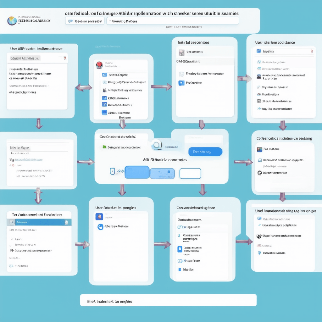 Design a diagram showing the process of ethical AI implementation in search engines, from initial design considerations - The Rise of AI-Powered Search Engines